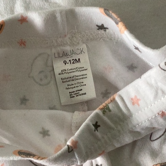 My first Halloween Lila and Jack long sleeve embroidered onesie and pants - Picture 5 of 9